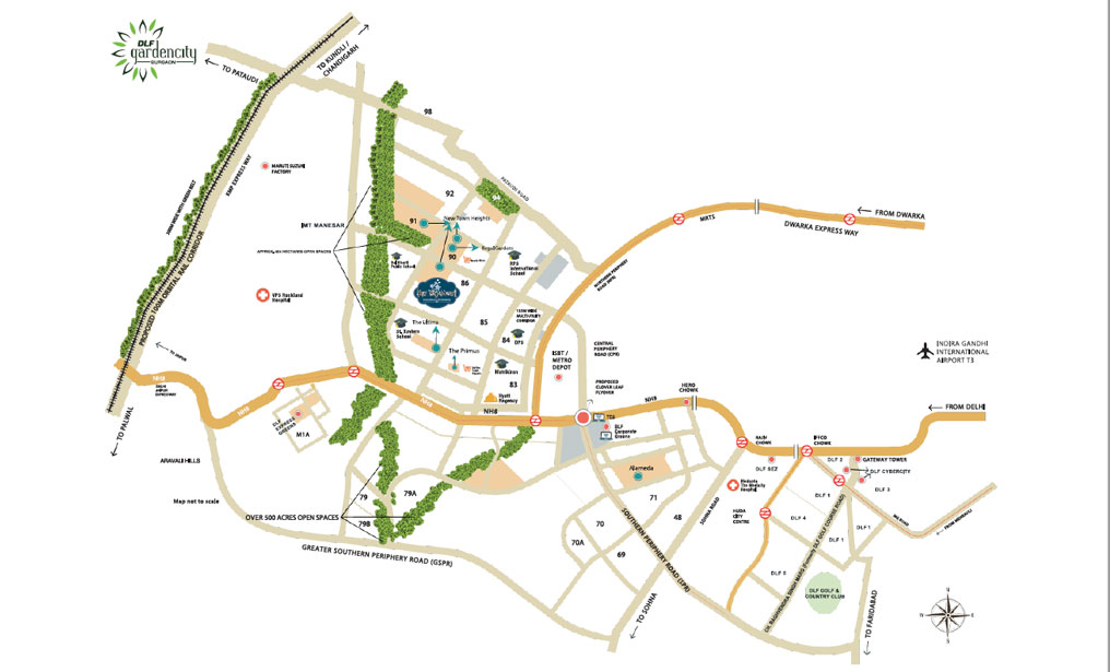 Location, DLF The Skycourt